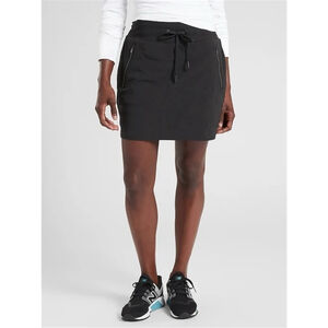 Athleta North Trekki Skort Size 10 Black Nylon Outdoor hiking Athleisure